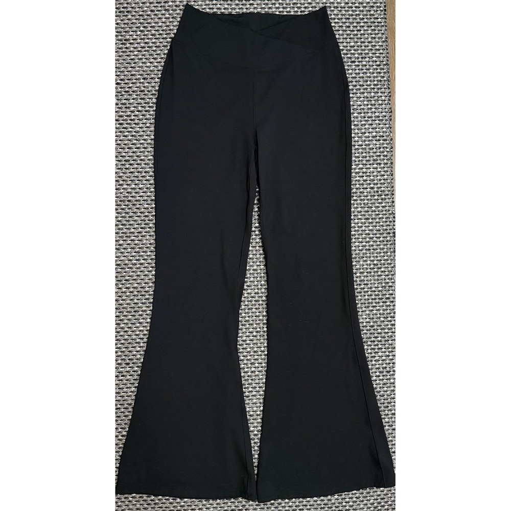 Halara Women's Crossover High Waisted Black Flare Yoga Pants Leggings Large Tall